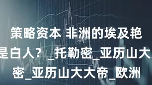 策略资本 非洲的埃及艳后为什么是白人？_托勒密_亚历山大大帝_欧洲