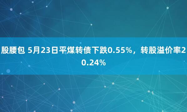 股腰包 5月23日平煤转债下跌0.55%，转股溢价率20.24%